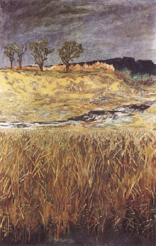 Max Klinger Landscape at the Unstrut Sweden oil painting art